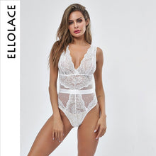 Load image into Gallery viewer, Ellolace V Neck Sexy Bodysuit