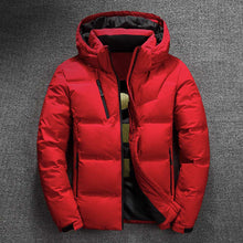 Load image into Gallery viewer, Winter Jacket Mens Quality Thermal Thick Coat Snow Red Black Parka Male Warm Outwear Fashion