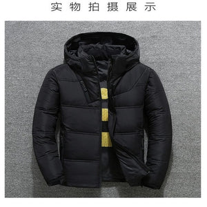 Winter Jacket Mens Quality Thermal Thick Coat Snow Red Black Parka Male Warm Outwear Fashion