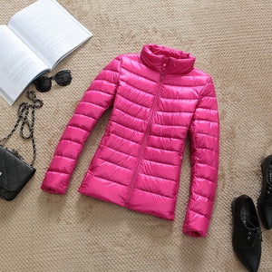 New Brand 90% White Duck Down Jacket Women Autumn Winter Warm Coat Lady Ultralight Duck Down Jacket Female Windproof Parka