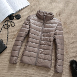 New Brand 90% White Duck Down Jacket Women Autumn Winter Warm Coat Lady Ultralight Duck Down Jacket Female Windproof Parka