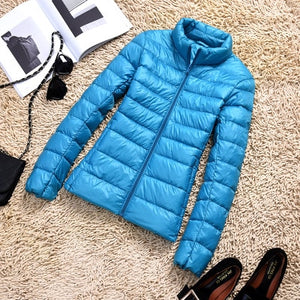 New Brand 90% White Duck Down Jacket Women Autumn Winter Warm Coat Lady Ultralight Duck Down Jacket Female Windproof Parka