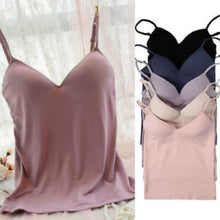 Load image into Gallery viewer, New Fashion Hot Sexy Women Padded Bra Spaghetti Strap Tops Camisole Push Up Bra Vest Tank Cami Sleeveless V Neck