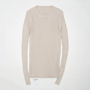 Women Sweater Pullover Basic Rib Knitted Cotton Tops Solid Crew Neck Essential Jumper Long Sleeve Sweaters With Thumb Hole