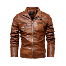 Load image into Gallery viewer, Men&#39;s Natural Real Leather Jacket Men Motorcycle Hip Hop Biker Winter Coat Men Warm Genuine Leather Jackets plus size 3XL