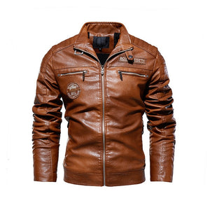 Men's Natural Real Leather Jacket Men Motorcycle Hip Hop Biker Winter Coat Men Warm Genuine Leather Jackets plus size 3XL