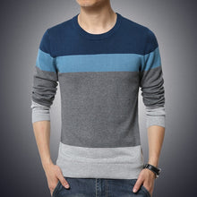 Load image into Gallery viewer, Casual Men&#39;s O-Neck Striped Sweater