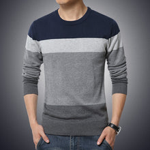 Load image into Gallery viewer, Casual Men&#39;s O-Neck Striped Sweater